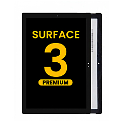 LCD Assembly without Frame for Microsoft Surface 3 (1645 / 1657) (BLACK) (Premium)