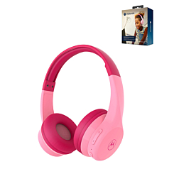 Motorola JR300 Wireless Kids Over-Ear Headphones (PINK) (Only Ground Shipping)