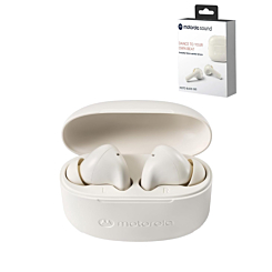 Motorola Buds 065 True Wireless Bluetooth Earbuds - WHITE (Only Ground Shipping)