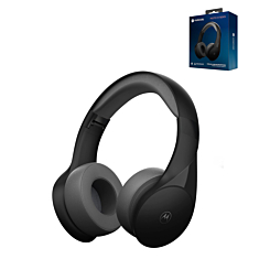 Motorola XT500+ Over Ear Wireless Headphones with Microphone (BLACK) (Only Ground Shipping)