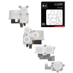 M.Y Rear Camera Diamond Cover For iPhone X to 17 Series (4 Pcs / Set)