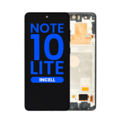LCD Assembly with Frame for Galaxy Note 10 Lite (N770) (AURA BLACK) (Aftermarket Incell) (Does not support Fingerprint)