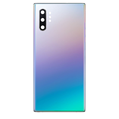 Purchase the Back Glass with Camera Lens and Adhesive for Galaxy Note 10 Plus in Aura Glow, no logo.