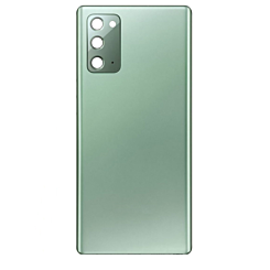 Stock up on the back glass with camera lens for Galaxy Note 20, US and international versions, service pack in Mystic Green.
