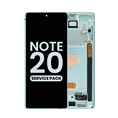 Grab the wholesale deals on the OLED assembly with frame for Galaxy Note 20 N980 and N981 in Mystic Green, service pack.
