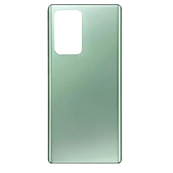 Shop the back glass with camera lens and adhesive for Galaxy Note 20 Ultra in Mystic Green, no logo.
