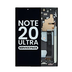 Purchase the OLED assembly with frame for Galaxy Note 20 Ultra N985 and N986 in Mystic Black, service pack.
