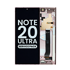 Grab the wholesale deals on the OLED assembly with frame for Galaxy Note 20 Ultra N985 and N986 in Mystic Bronze, service pack.
