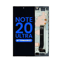 Order the LCD assembly with frame for Galaxy Note 20 Ultra N985 and N986 in Mystic Black, aftermarket Incell, does not support fingerprint.
