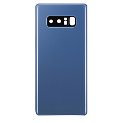 Order the Back Glass with Camera Lens and Adhesive for Galaxy Note 8 in Deep Sea Blue, no logo.