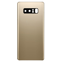 Purchase the Back Glass with Camera Lens and Adhesive for Galaxy Note 8 in Maple Gold, no logo.