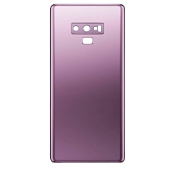 Purchase the Back Glass with Camera Lens and Adhesive for Galaxy Note 9 in Lavender Purple, no logo.