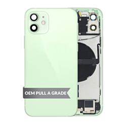Back Housing Frame with Small Components Pre-Installed for iPhone 12 (GREEN) (International) (OEM Pull A Grade)