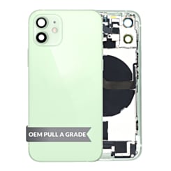 Back Housing Frame with Charging Port Flex & Small Parts for iPhone 12 Mini (GREEN) (OEM Pull A Grade)