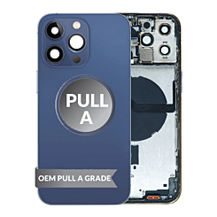 Shop the Back Housing Frame PACIFIC BLUE OEM Pull A Grade with Small Components Pre-Installed for iPhone 12 Pro Max.






