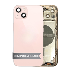 Grab the wholesale deals on the Back Housing Frame with Small Components Pre-Installed for iPhone 13 PINK US Version OEM Pull A Grade.


