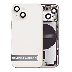 Shop the Housing Frame with Small Parts Pre-Installed for iPhone 13 Mini White International OEM Pull A Grade.

