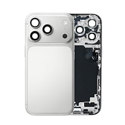 Back Housing Frame with Small Components Pre-Installed for iPhone 17 Pro (SILVER) (US Version) (OEM Pull A Grade)