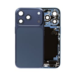 Back Housing Frame with Charging Port Flex & Small Parts for iPhone 17 Pro (DEEP BLUE) (International) (OEM Pull A Grade)
