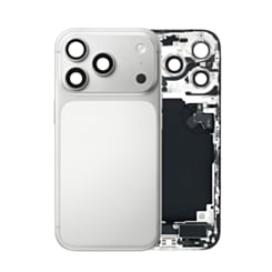 Back Housing Frame with Charging Port Flex & Small Parts for iPhone 17 Pro (SILVER) (International) (OEM Pull A Grade)