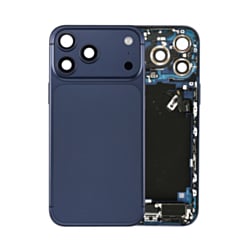 Back Housing Frame with Charging Port Flex & Small Parts for iPhone 17 Pro Max (DEEP BLUE) (US Version) (OEM Pull A Grade)