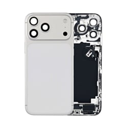 Back Housing Frame with Charging Port Flex & Small Parts for iPhone 17 Pro Max (SILVER) (US Version) (OEM Pull A Grade)