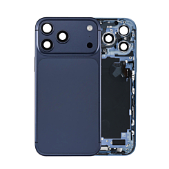 Back Housing Frame with Small Components Pre-Installed for iPhone 17 Pro Max (DEEP BLUE) (US Version) (OEM Pull A Grade)