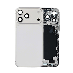 Back Housing Frame with Small Components Pre-Installed for iPhone 17 Pro Max (SILVER) (US Version) (OEM Pull A Grade)
