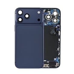 Back Housing Frame with Charging Port Flex & Small Parts for iPhone 17 Pro Max (DEEP BLUE) (International) (OEM Pull A Grade)