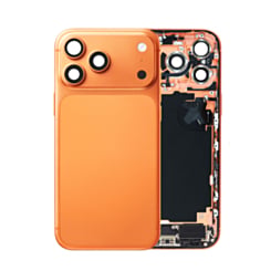 Back Housing Frame with Charging Port Flex & Small Parts for iPhone 17 Pro Max (COSMIC ORANGE) (International) (OEM Pull A Grade)