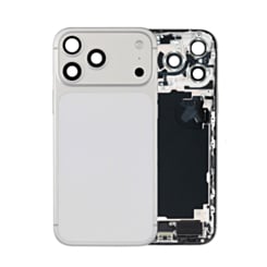 Back Housing Frame with Charging Port Flex & Small Parts for iPhone 17 Pro Max (SILVER) (International) (OEM Pull A Grade)