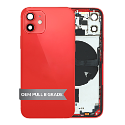 Housing Frame with Small Parts Pre-Installed for iPhone 12 Mini (RED) (International) (OEM Pull B Grade)