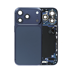 Back Housing Frame with Small Components Pre-Installed for iPhone 17 Pro (DEEP BLUE) (International Version) (OEM Pull B Grade)