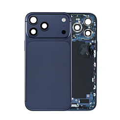 Back Housing Frame with Small Components Pre-Installed for iPhone 17 Pro Max (DEEP BLUE) (US Version) (OEM Pull B Grade)