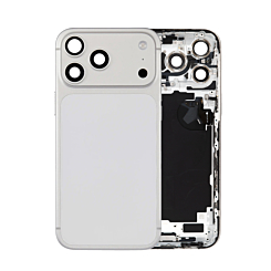 Back Housing Frame with Small Components Pre-Installed for iPhone 17 Pro Max (SILVER) (US Version) (OEM Pull B Grade)
