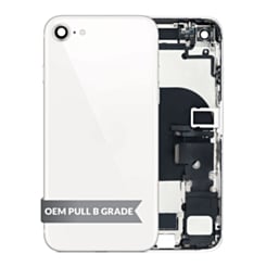 Back Housing Frame with Charging Port Flex & Small Parts for iPhone SE (2022) (STARLIGHT) (OEM Pull B