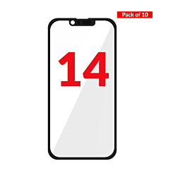Front Glass with OCA (Pack of 10) for iPhone 14 (Premium)