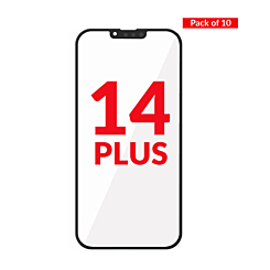 Front Glass with OCA (Pack of 10) for iPhone 14 Plus (Premium)