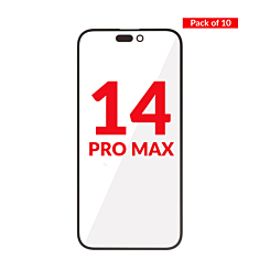 Front Glass with OCA (Pack of 10) for iPhone 14 Pro Max (Premium)