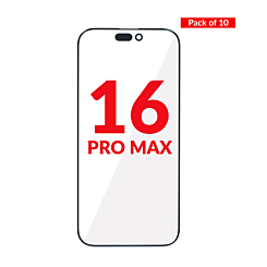 Front Glass with OCA (Pack of 10) for iPhone 16 Pro Max (Premium)