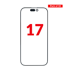 Front Glass with OCA (Pack of 10) for iPhone 17 (Premium)