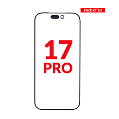 Front Glass with OCA (Pack of 10) for iPhone 17 Pro (Premium)