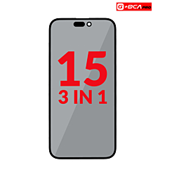 3in1 (Front Glass + Polarizer Film + OCA) for iPhone 15 (Premium)