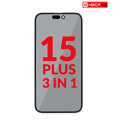 3in1 (Front Glass + Polarizer Film + OCA) for iPhone 15 Plus (Premium)