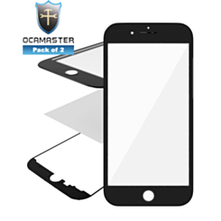 iPhone 8 OCA Master (Front Glass + Frame + OCA Pre-Installed) (3in1) (BLACK) (Pack of 2)