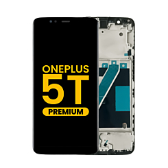 LCD Assembly with Frame for Oneplus 5T (A5010) (BLACK) (Premium)