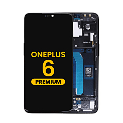 OLED Assembly with Frame for Oneplus 6 (A6000 / A6003) (BLACK) (Premium)