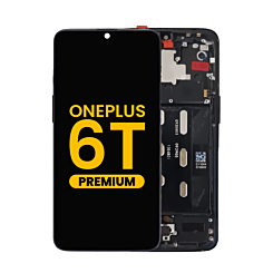 OLED Assembly with Frame for Oneplus 6T (A6010 / A6013) (BLACK) (Premium)