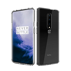 OnePlus 7 Hybrid Case with Air Cushion Technology - CLEAR (Only Ground Shipping)
