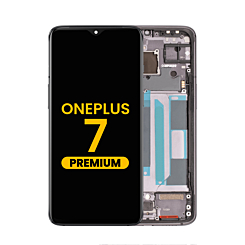 OLED Assembly with Frame for Oneplus 7 (GM1901) (BLACK) (Premium)
